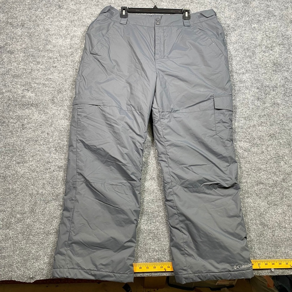 Columbia Thermal Coil Snow Pants Mens XL Regular Gray Insulated Ski WM1011